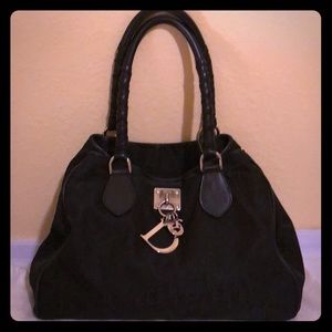 Christian Dior Black Trotter Canvas Tote